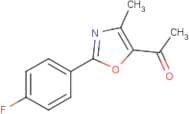 1-[2-(4-Fluorophenyl)-4-methyl-1,3-oxazol-5-yl]ethan-1-one