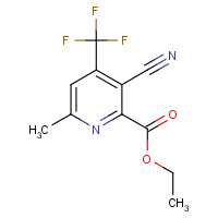 Ethyl 3-cyano-6-methyl-4-(trifluoromethyl)pyridine-2-carboxylate