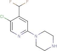 1-[5-Chloro-4-(difluoromethyl)pyridin-2-yl]piperazine