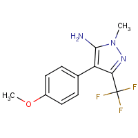 4-(4-Methoxyphenyl)-1-methyl-3-(trifluoromethyl)-1H-pyrazol-5-amine