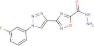 3-[1-(3-Fluorophenyl)-1H-1,2,3-triazol-4-yl]-1,2,4-oxadiazole-5-carbohydrazide