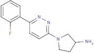 1-[6-(2-Fluorophenyl)pyridazin-3-yl]pyrrolidin-3-amine