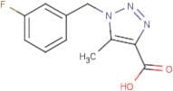 1-(3-Fluorobenzyl)-5-methyl-1H-1,2,3-triazole-4-carboxylic acid