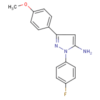 1-(4-Fluorophenyl)-3-(4-methoxyphenyl)-1H-pyrazol-5-amine