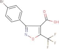 3-(4-Bromophenyl)-5-(trifluoromethyl)isoxazole-4-carboxylic acid