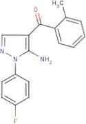 [5-Amino-1-(4-fluorophenyl)-1H-pyrazol-4-yl](2-methylphenyl)methanone