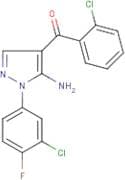 [5-Amino-1-(3-chloro-4-fluorophenyl)-1H-pyrazol-4-yl](2-chlorophenyl)methanone