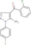 [5-Amino-1-(4-fluorophenyl)-1H-pyrazol-4-yl](2-chlorophenyl)methanone