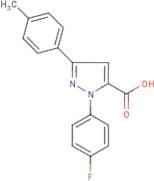 1-(4-Fluorophenyl)-3-(4-methylphenyl)-1H-pyrazole-5-carboxylic acid