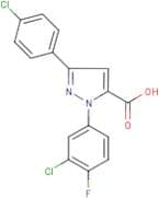 1-(3-Chloro-4-fluorophenyl)-3-(4-chlorophenyl)-1H-pyrazole-5-carboxylic acid