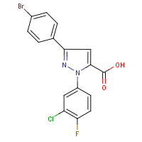 3-(4-Bromophenyl)-1-(3-chloro-4-fluorophenyl)-1H-pyrazole-5-carboxylic acid