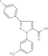 3-(4-Fluorophenyl)-1-(3-methylphenyl)-1H-pyrazole-5-carboxylic acid