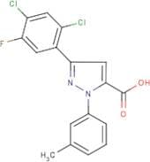 3-(2,4-Dichloro-5-fluorophenyl)-1-(3-methylphenyl)-1H-pyrazole-5-carboxylic acid
