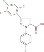 3-(2,4-Dichloro-5-fluorophenyl)-1-(4-fluorophenyl)-1H-pyrazole-5-carboxylic acid