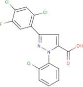 3-(2,4-Dichloro-5-fluorophenyl)-1-(2-chlorophenyl)-1H-pyrazole-5-carboxylic acid