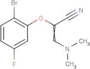 2-(2-Bromo-5-fluorophenoxy)-3-(dimethylamino)prop-2-enenitrile