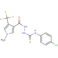 N-(4-Chlorophenyl)-2-{[1-methyl-4-(trifluoromethyl)-1H-pyrrol-3-yl]carbonyl}hydrazinecarbothioamide