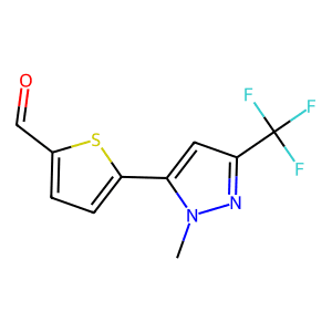 2-[1-Methyl-3-(trifluoromethyl)pyrazol-5-yl]thiophene-5-carboxaldehyde