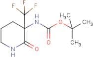 tert-Butyl 2-oxo-3-(trifluoromethyl)piperidin-3-ylcarbamate