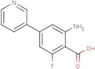 2-Amino-6-fluoro-4-(pyridin-3-yl)benzoic acid