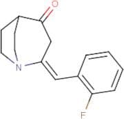 (2E)-2-[(2-Fluorophenyl)methylidene]-1-azabicyclo[3.2.2]nonan-4-one