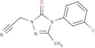 2-[4-(3-Fluorophenyl)-3-methyl-5-oxo-4,5-dihydro-1H-1,2,4-triazol-1-yl]acetonitrile