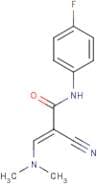 (2E)-2-Cyano-3-(dimethylamino)-N-(4-fluorophenyl)prop-2-enamide