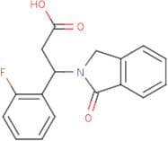 3-(2-Fluorophenyl)-3-(1-oxo-2,3-dihydro-1H-isoindol-2-yl)propanoic acid
