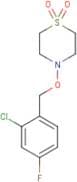 4-[(2-Chloro-4-fluorophenyl)methoxy]-1λ6-thiomorpholine-1,1-dione