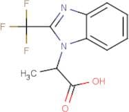 2-[2-(Trifluoromethyl)-1H-1,3-benzodiazol-1-yl]propanoic acid