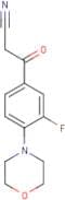 3-[3-Fluoro-4-(morpholin-4-yl)phenyl]-3-oxopropanenitrile