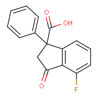 4-Fluoro-3-oxo-1-phenyl-2,3-dihydro-1H-indene-1-carboxylic acid