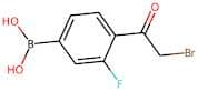 4-(Bromoacetyl)-3-fluorobenzeneboronic acid
