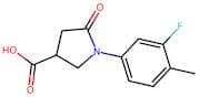1-(3-Fluoro-4-methylphenyl)-5-oxo-3-pyrrolidinecarboxylic acid