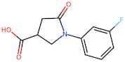 1-(3-Fluorophenyl)-5-oxopyrrolidine-3-carboxylic acid