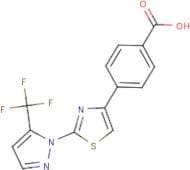 4-{2-[5-(Trifluoromethyl)-1H-pyrazol-1-yl]-1,3-thiazol-4-yl}benzoic acid