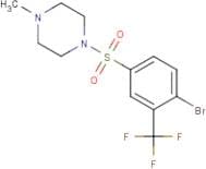 1-{[4-Bromo-3-(trifluoromethyl)phenyl]sulfonyl}-4-methylpiperazine