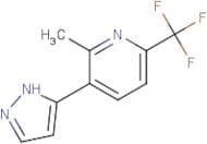 2-Methyl-3-(1H-pyrazol-5-yl)-6-(trifluoromethyl)pyridine