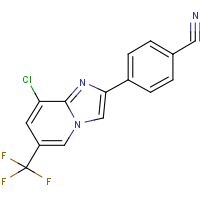 4-[8-Chloro-6-(trifluoromethyl)imidazo[1,2-a]pyridin-2-yl]benzonitrile