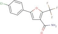 5-(4-Chlorophenyl)-2-(trifluoromethyl)-3-furamide