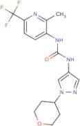 N-[2-Methyl-6-(trifluoromethyl)pyridin-3-yl]-N'-(1-tetrahydro-2H-pyran-4-yl-1H-pyrazol-4-yl)urea