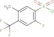 2-Fluoro-5-methyl-4-(trifluoromethyl)benzenesulfonyl chloride