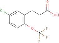 3-[5-Chloro-2-(trifluoromethoxy)phenyl]propionic acid