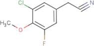 3-Chloro-5-fluoro-4-methoxyphenylacetonitrile