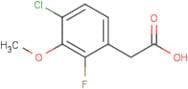 4-Chloro-2-fluoro-3-methoxyphenylacetic acid