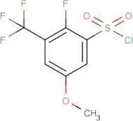 2-Fluoro-5-methoxy-3-(trifluoromethyl)benzenesulfonyl chloride