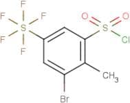 3-Bromo-2-methyl-5-(pentafluorosulfur)benzenesulfonyl chloride