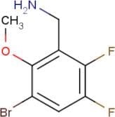 3-Bromo-5,6-difluoro-2-methoxybenzylamine