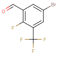 5-Bromo-2-fluoro-3-(trifluoromethyl)benzaldehyde