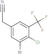 3-Bromo-4-chloro-5-(trifluoromethyl)phenylacetonitrile